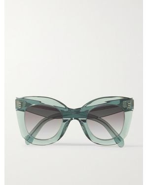 Celine Oversized-Sonnenbrille Mit Cat-Eye-Rahmen Aus Azetat - Grün