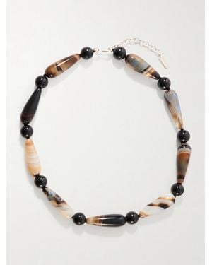 Completedworks The Depths Of Time Beaded-Plated Agate Necklace - Natural