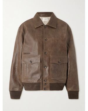 Aimé Leon Dore Veste En Cuir - Marron