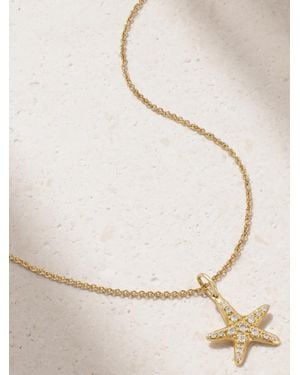 Sydney Evan Starfish 14-Karat Diamond Necklace - White