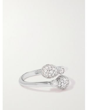 Faberge Bague En Or Blanc 18 Carats (750/1000) Diamants Et Rubis Emotion