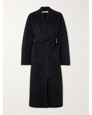 Rohe Belted Wool Coat - Black