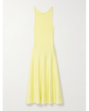 KHAITE Hencil Midikleid Aus Strick - Gelb