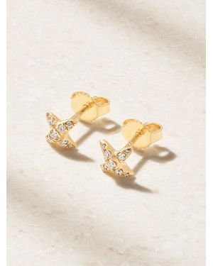 David Yurman Crossover 18-Karat And Diamond Earrings - Natural