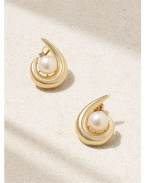 Mateo 14-Karat Pearl Earrings - Natural