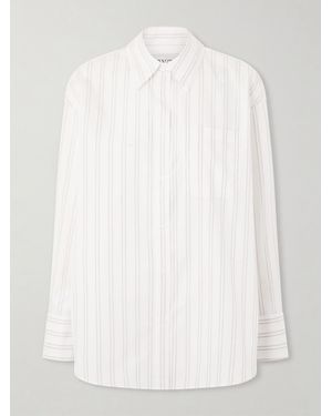 Twp Big Joe Striped Cotton-Poplin Shirt - White