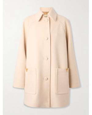 Valentino Garavani Manteau En Laine À Ornements - Neutre
