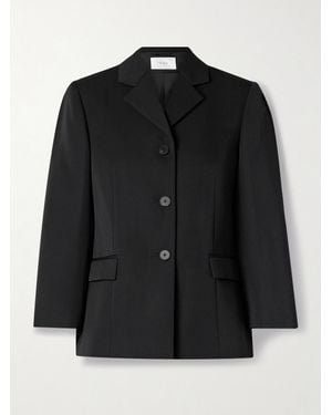 The Row Eudora Blazer Aus Wollgabardine - Schwarz
