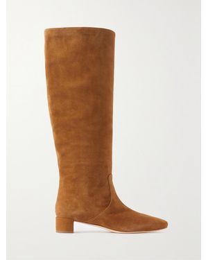 Loeffler Randall Net Sustain Indy Suede Knee Boots - Brown
