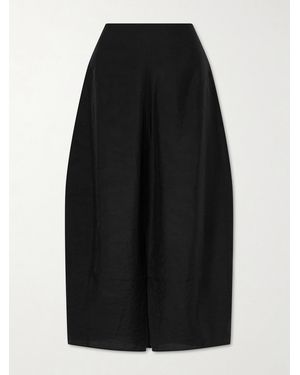 TOTEME Silk-Blend Maxi Skirt - Black