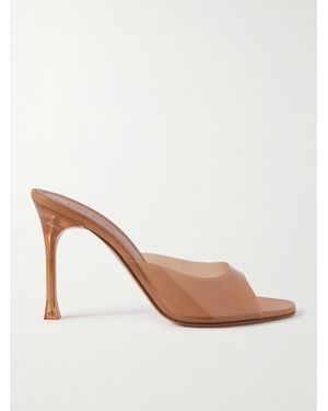 AMINA MUADDI Alexa Pvc Mules - Natural