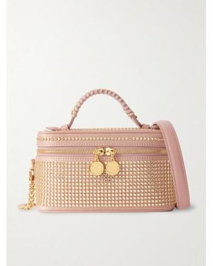 Stella McCartney Falabella Schultertasche Aus Satin Mit Kristallen - Natur
