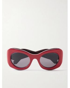 Loewe Paula's Ibiza D-Frame Acetate Sunglasses - Red