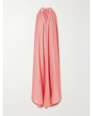Marrakshi Life The Halter Cotton Maxi Dress - Pink