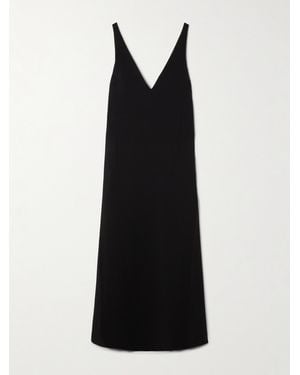 STAUD Zora Crepe-Jersey Maxi Dress - Black