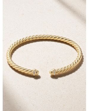 David Yurman Modern Cable Armspange Aus 18 Karat Mit Diamanten - Natur
