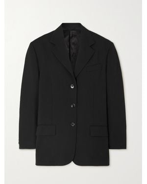 Acne Studios Net Sustain Oversized Recycled Woven Blazer - Black