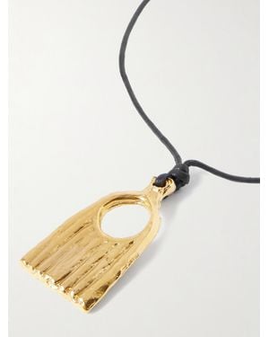 Alighieri The Vanitas Cord And Recycled-Plated Necklace - Metallic