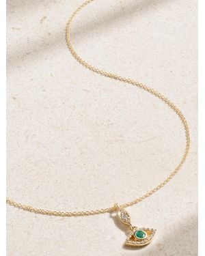 Melissa Joy Manning 14-Karat Recycled, Emerald And Diamond Necklace - Natural