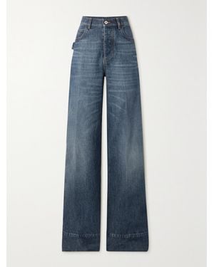Bottega Veneta High-Rise Straight-Leg Jeans - Blue