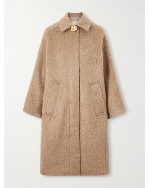 JOSEPH Alger Mantel Aus Einer Gebürsteten Woll-Mohairmischung - Natur