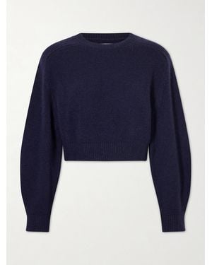 KHAITE Masie Wool And Cashmere-Blend Jumper - Blue