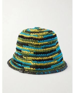 STAUD Meyers Raffia Bucket Hat - Green