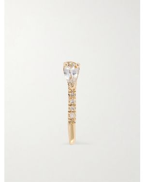 Loren Stewart Safety Pin 14-Karat Sapphire Earrings - Natural