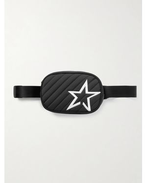 Perfect Moment Star Embroidered Quilted Shell Belt Bag - Black