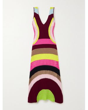 Gabriela Hearst Ocon Striped Wool And Cashmere-Blend Maxi Dress - Multicolour