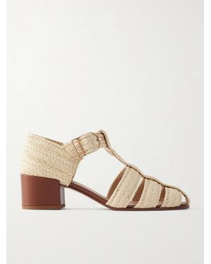 Gabriela Hearst Lyle 50 Raffia Sandals - Natural