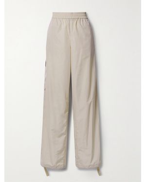 Tibi Shell Wide-Leg Trousers - White