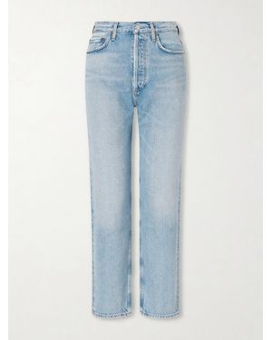 Agolde '90S Pinch Waist High-Rise Straight-Leg Jeans - Blue