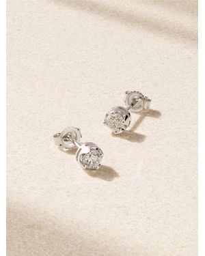 Jennifer Meyer Small Illusion Ohrstecker Aus 18 Karat Weißgold Mit Diamanten - Natur