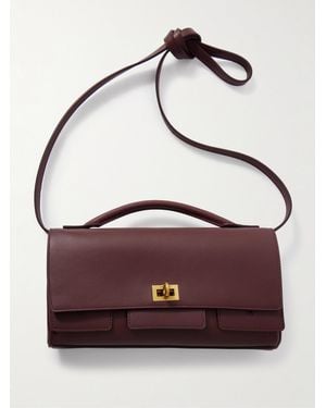 Balenciaga Pochette En Cuir Bel Air Small - Marron