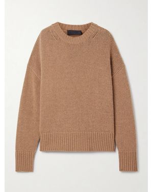 Nili Lotan Donnika Merino Wool And Cashmere-Blend Sweater - Natural