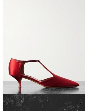 Emme Parsons Leandra Satin Pumps - Red
