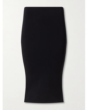 The Park Sheryl Stretch-Jersey Midi Skirt - Black
