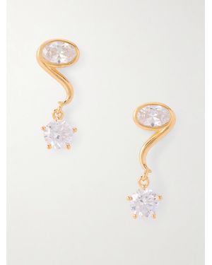 Anissa Kermiche Come Hither Ohrringe Aus-Vermeil Mit Cubic Zirkonia - Natur