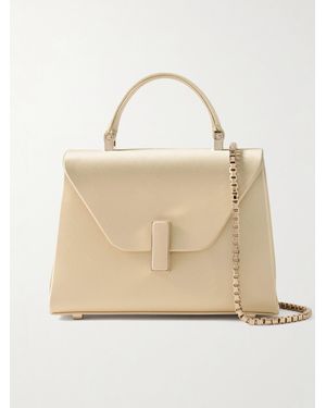 Valextra Iside Micro Satin Tote - Natural