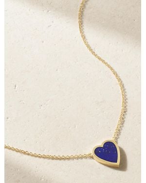 Jennifer Meyer Mini Heart 18-Karat Lapis Lazuli Necklace - Natur