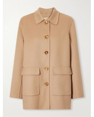 Valentino Garavani Wool And Cashmere-Blend Coat - Natural