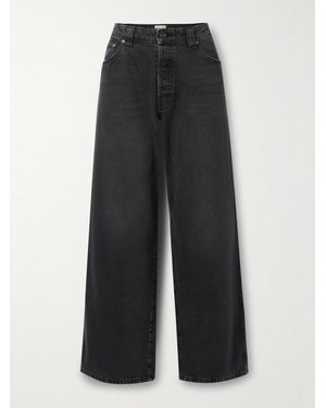 KHAITE Winslow Mid-Rise Straight-Leg Jeans - Black