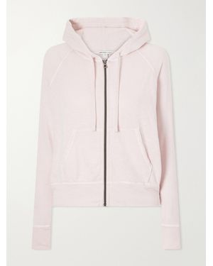 James Perse Vintage French Cotton-Terry Hoodie - Pink