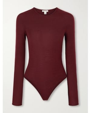 Alaïa Wool Bodysuit - Purple