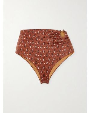 Johanna Ortiz Taita Printed Recycled Bikini Briefs - White