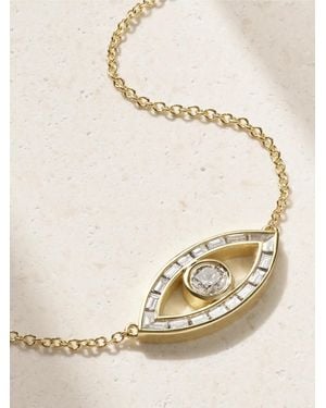 Jennifer Meyer Evil Eye 18-Karat Diamond Necklace - Natural