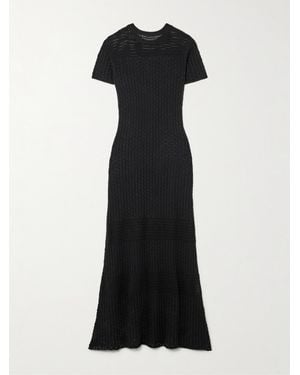 Escvdo Pallay Maxikleid Aus Baumwolle - Schwarz
