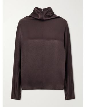 Citizens of Humanity Ilaria Satin Blouse - Brown
