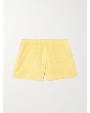 Loro Piana Linen-Terry Shorts - Yellow